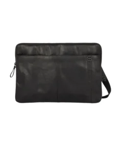 Spikes & Sparrow Seattle Δερμάτινος Χαρτοφύλακας Laptop 15,6″ Μαύρος