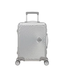American Tourister Soundbox Alu Βαλίτσα Καμπίνας Αλουμινίου 55×40×23cm Ασημί