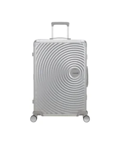 American Tourister Soundbox Βαλίτσα Αλουμινίου 77×52×30cm Ασημί